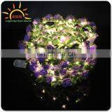 New Design Women Girls Hair Accessories Glow In Dark Led Lights Garland For Party