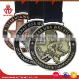 US Custom Wrestling Champion Metal for Rookie State