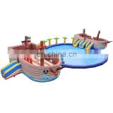 Commercial Pirate Slide Big Pool Inflatable Water Park Playground For Kids And Adults