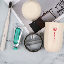 Mini Travel Wash Cup Household Wash Set Cup With Toothbrush Set Outdoor Business Trip Storage Box Toothbrush thumbnail-2