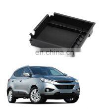 Interior Accessories Parts Silicone Armrest Rest Storage Box Center Control Console Organizer Tray For Hyundai Ix35
