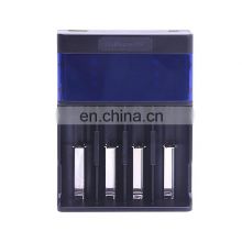 OEM Portable Black fast charger LCD display 18650 Li-ion Ni-MH Ni-CD Universal rechargeable battery charger