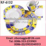 Porcelain Personalized Modern Dinnerware Set With Flower Design for Gift thumbnail-1