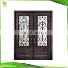 American Wrought Iron Metal Screen Double Entry Door thumbnail-3
