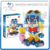 Mini Qute Kawaii WISE HAWK Huge Arale Cartoon Gift Building Blocks Bricks Anime Cartoon Model Educational Toy