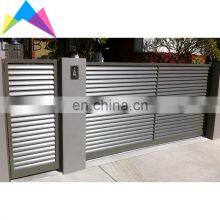 Aluminium Fence System Aluminum Profile Price 2020 New Design Custom Garden Residential Aluminium Gates Fence Profile thumbnail-3