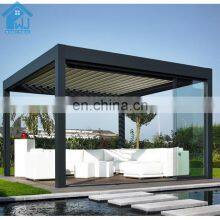 Aluminium Waterproof Outdoor Pergola Garden Opening Pergola Louver Roof