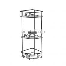 Good Quality Stainless Steel Kitchen Organization Shelves Storage Holders & Racks 3-Layer Metal Corner Triangle Storage Racks thumbnail-3