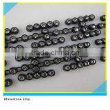 Plastic Cup Strip Sew on Black Plastic Mix Crystal 10 Yards 1 Card thumbnail-1