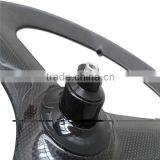 Wholesale Full Carbon Fixie Wheels Fixed Gear Bicycle Wholesale Clincher Carbon Tri Spoke Wheels thumbnail-3