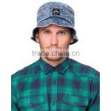 Hot Selling Stonewashed Blue Plain Bucket Hat Wholesale thumbnail-2