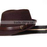 Star Favourite Trend All-match Man Women Trilby Fedora Cap With Leather Buckle thumbnail-5