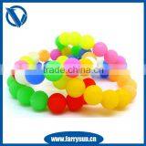 2015 Custom Lover's Good Lucky Silicone Beaded Bracelets thumbnail-1
