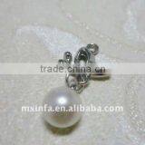 Fashionable bra metal accessories pearl pendant