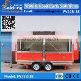 Newest Design BBQ Cart-kebab Van-coffee Cart Trailer for Sale Coffee,snack Food,crepe thumbnail-6