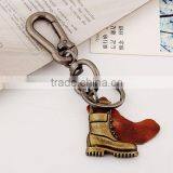 2015 Hot Sale Fashion Punk Style Keychain Shoe Shape Pendant Leather Keychain thumbnail-5