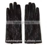 Cheap Lady Driving Faux Leather & Lace Gloves thumbnail-1