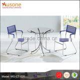 Hot Selling Stainless Steel Base Modern Glass Tea Table Design