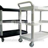 Winco 3 Tier Black Utility Cart Trolley thumbnail-3