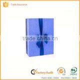 Square Kraft Paper Empty Handmade Custom Gift Box With Bowknot Supplier's Choice