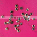 500pcs New Design Ceramic Gems Stone Nail Jewelry With Gold Metal Ring 3mm, 4mm thumbnail-5