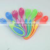 Baby Plastic/ TPE Encapsulated Spoon and Fork / Baby Cutlery thumbnail-1