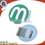 Fashion custom logo round metal paper clip