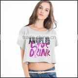 2016 new design sexy women clothes made in women's clothing factory with t shirt ideas