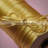 Satin cord Jewelry making supplies-light yellow color china knot satin cord for jewelry DIY making and craft supplies