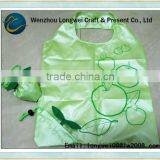 Apple Shaped Polyester Folding pp Shopping Bag
