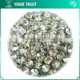 6X6MM Royal Green Acrylic Stone 6X4MMOval Green Shank Rhinestone Button thumbnail-4