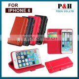 Genuine Leather Wallet Case For Apple IPhone 6 / Plus, Flip Leather Case For IPhone6 thumbnail-1