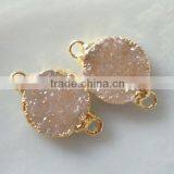 Natural Druzy Gemstone Connector thumbnail-2