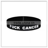 2014 new custom promotion cancer silicone bracelets
