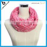 Plaid Red Color Infinity 100% Polyester Scarf thumbnail-1