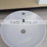 Sanitary Ware Ceramic Basin White Round Shape Single Hole Wash Basin New Desigh Hot Sale Best Quality Art Basin YB002 thumbnail-4