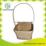 Handmade High Quality Bamboo Basket With Handle for Wholesale thumbnail-2