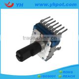 jiangsu 14mm high power rotary sealed types of potentiometer 220v without switch