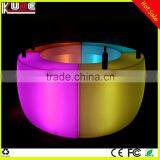 16colors Changing Illuminated LED Round Bar Counter for Night Club Design
