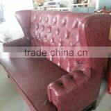 Restaurant Seating Booth Sofa Leather Booth Seating YK7037 thumbnail-1