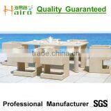 Synthetic Outdoor Rattan Dining Table and Chair thumbnail-4