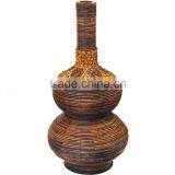 Chinese Handcraft Wicker Floor Vase New Rattan Big Tall Decorative Flower Vase Wholesale thumbnail-6
