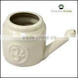 Popular Ceramic Neti Pot With Ohm Sign Wholesale,Yoga Neti Pot thumbnail-1