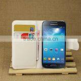 Hot Selling Ultra Thin Lichee PU Leather Case Wallet Folio Flip Cover for Samsung GALAXY S4 Mini I9190 thumbnail-1