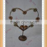 Metal Flower Design Candle Holder