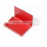 red color aluminum business card holder