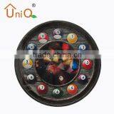 M1416 Billiards Room 3D Wall Clock