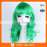 Polyester artificial kinky curly cosplay wig