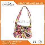 Factory Wholesale Cotton Bright Quilted Fabric Organic Women Oem Beach Satchel thumbnail-1