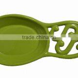 Green Cast Iron Spoon Rest